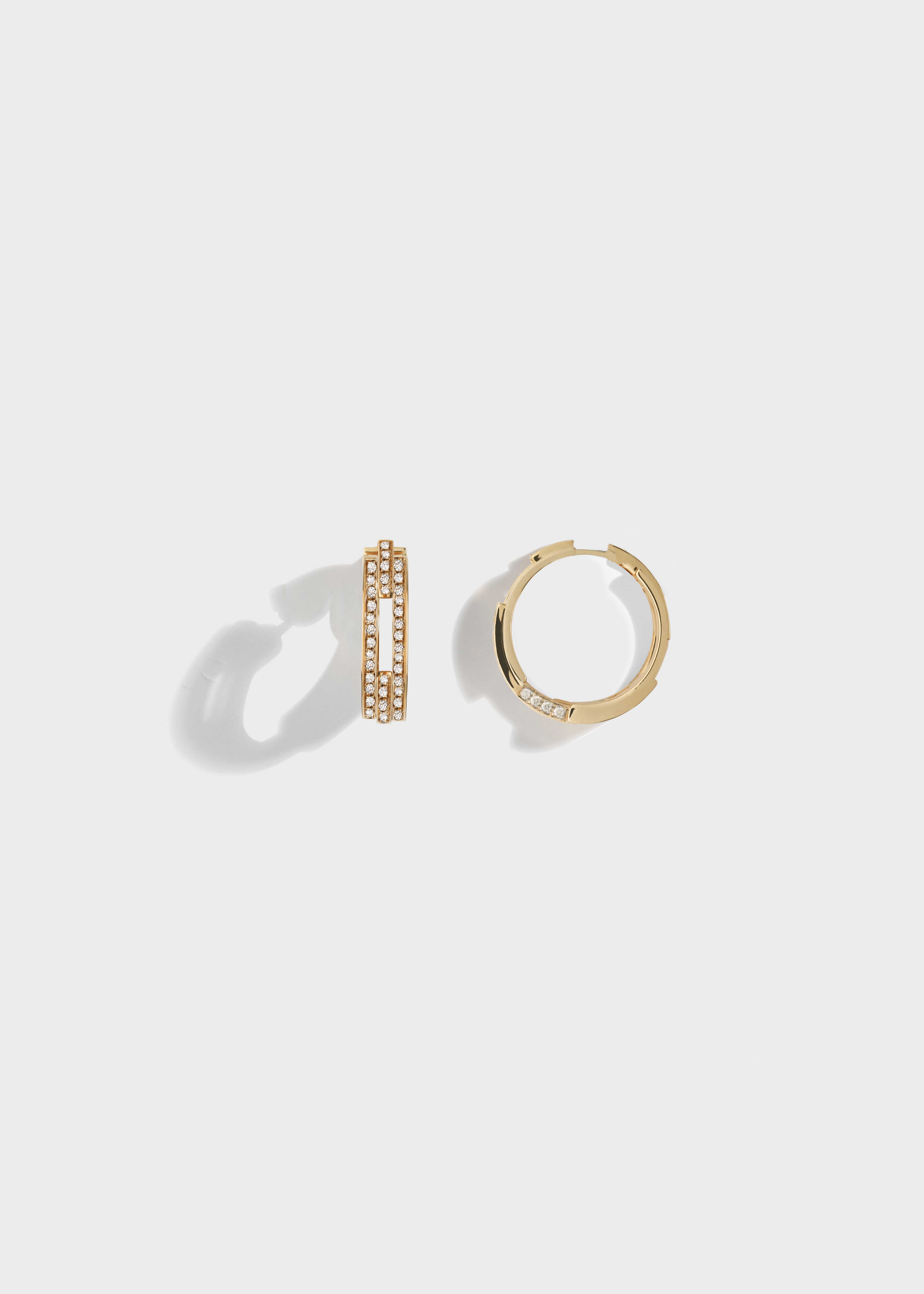 Volume earrings Yellow Gold