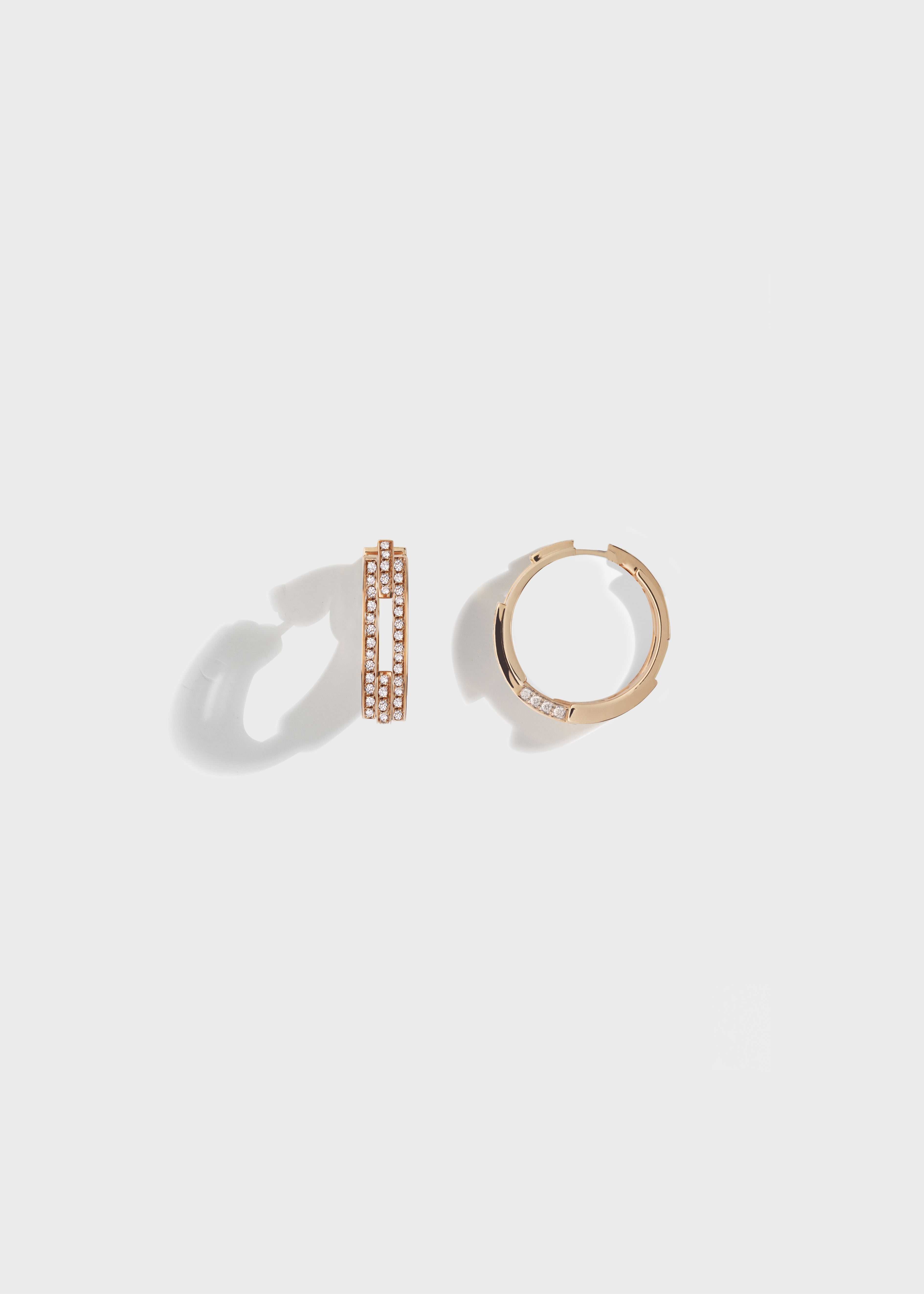 Volume earrings Rose Gold