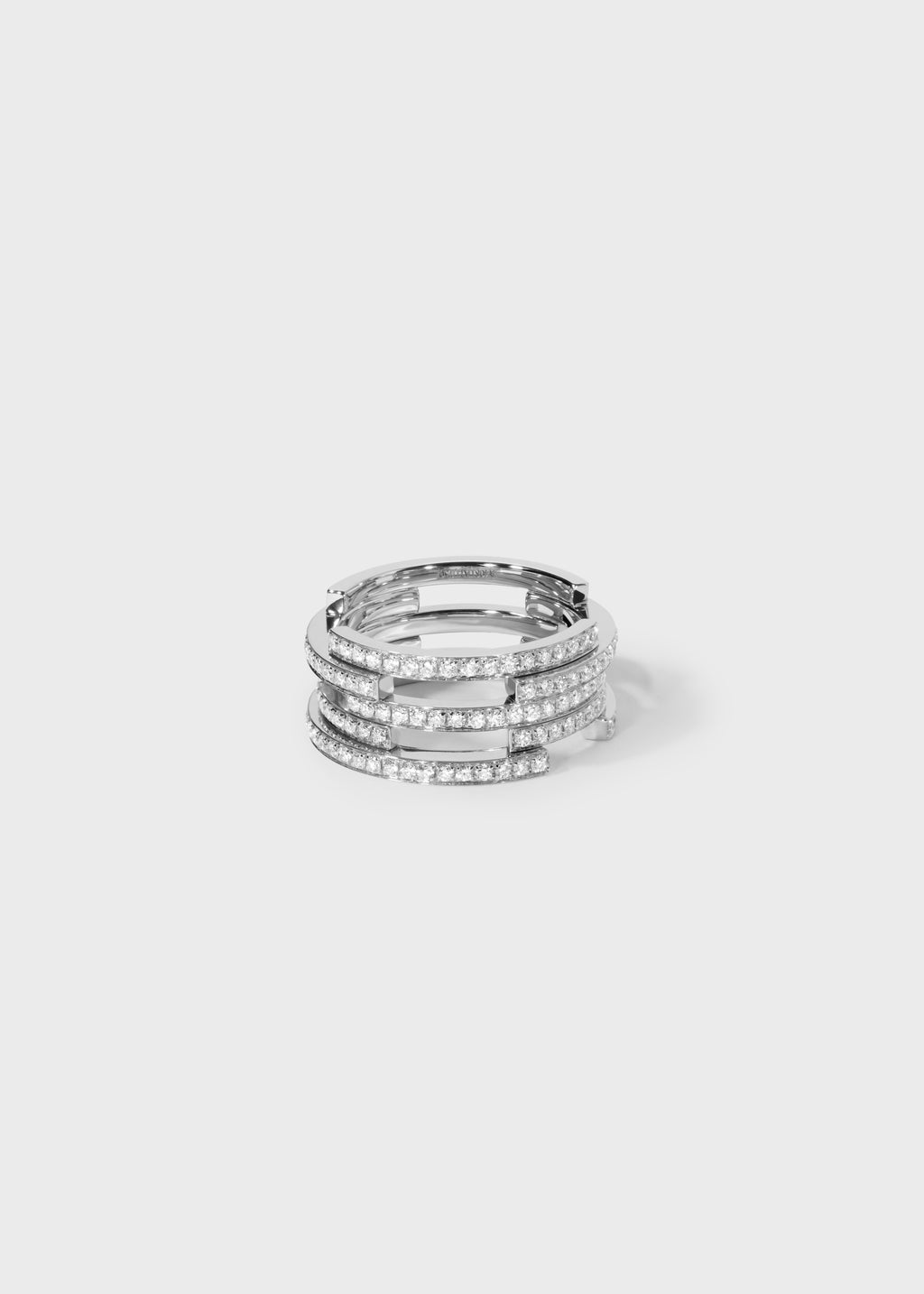 Volume ring White Gold