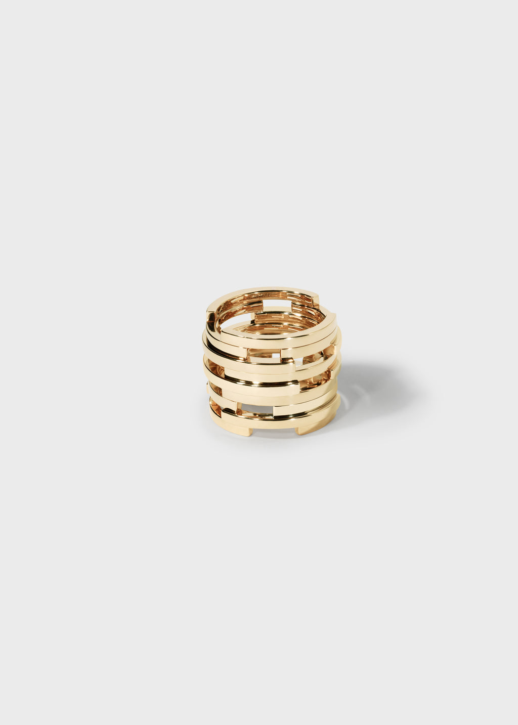 Volume ring Yellow Gold