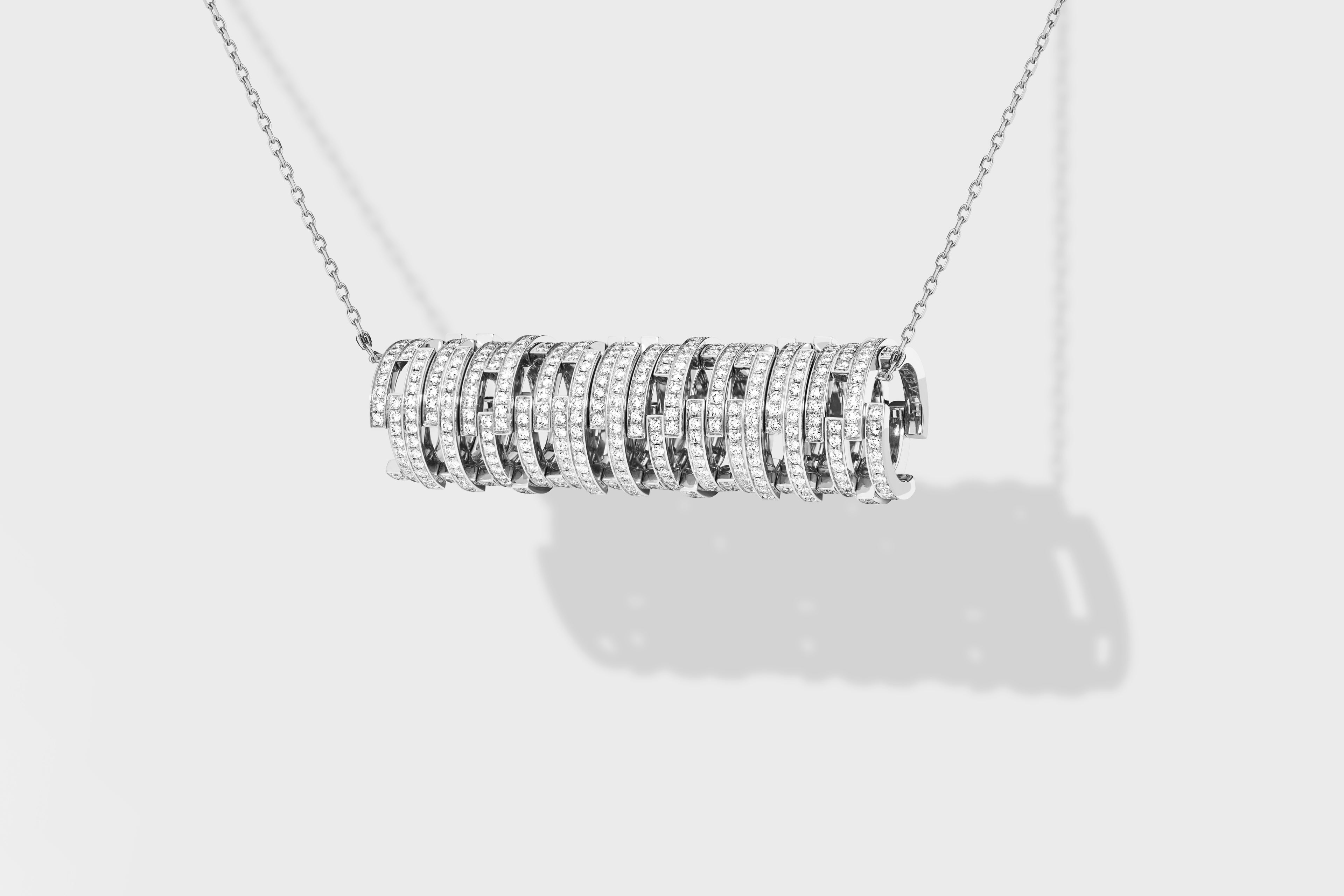 Volume pendant White Gold
