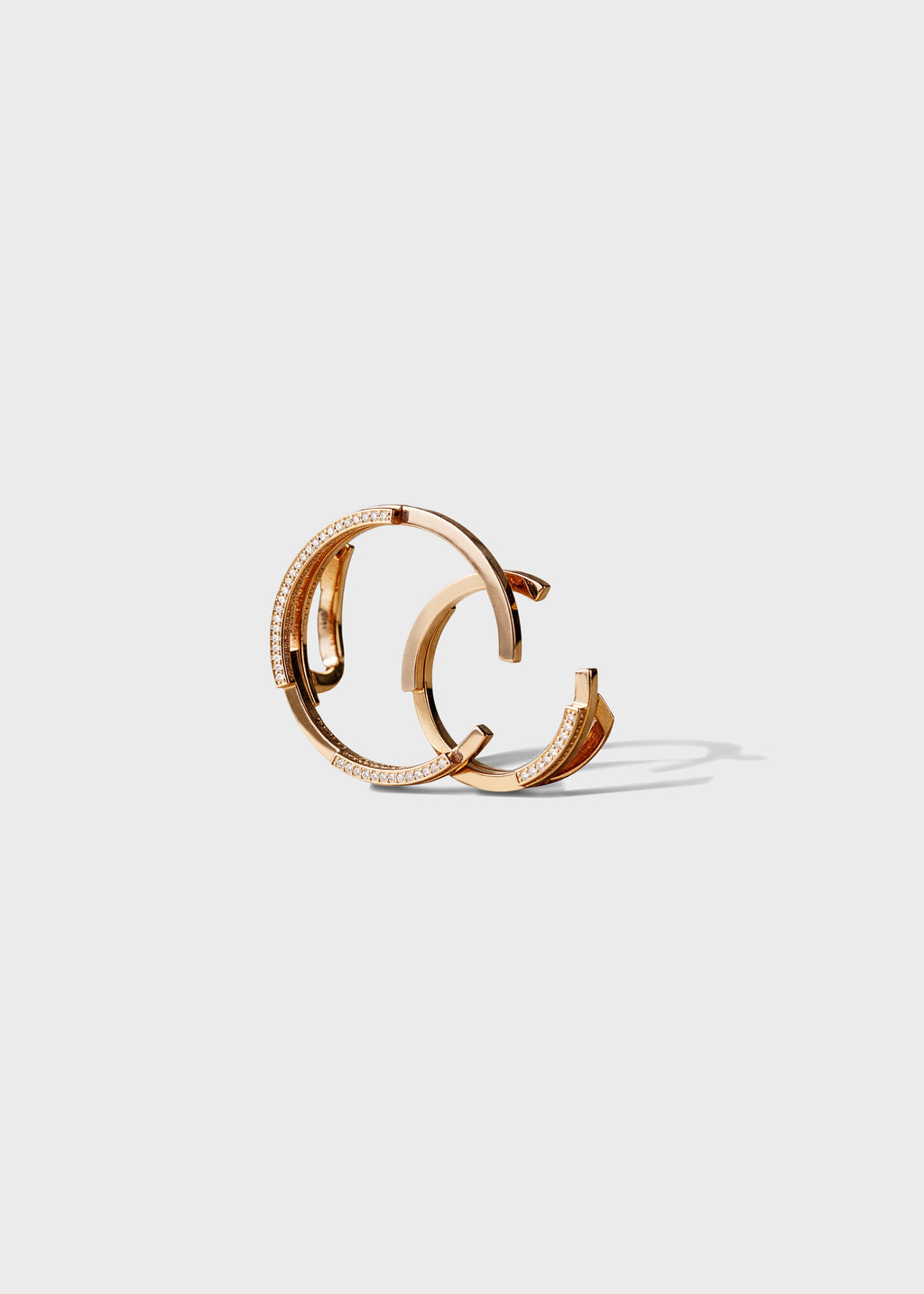 Volume earrings Rose Gold