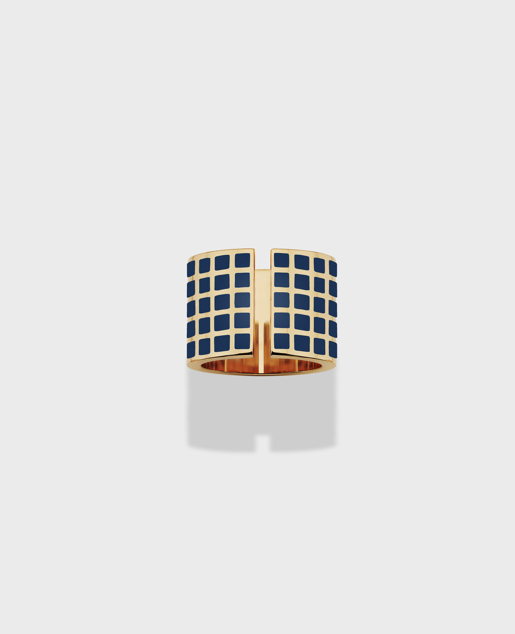 Monument ring large Blue Gold