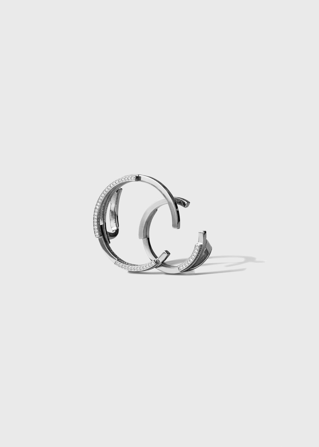 Volume earrings White Gold