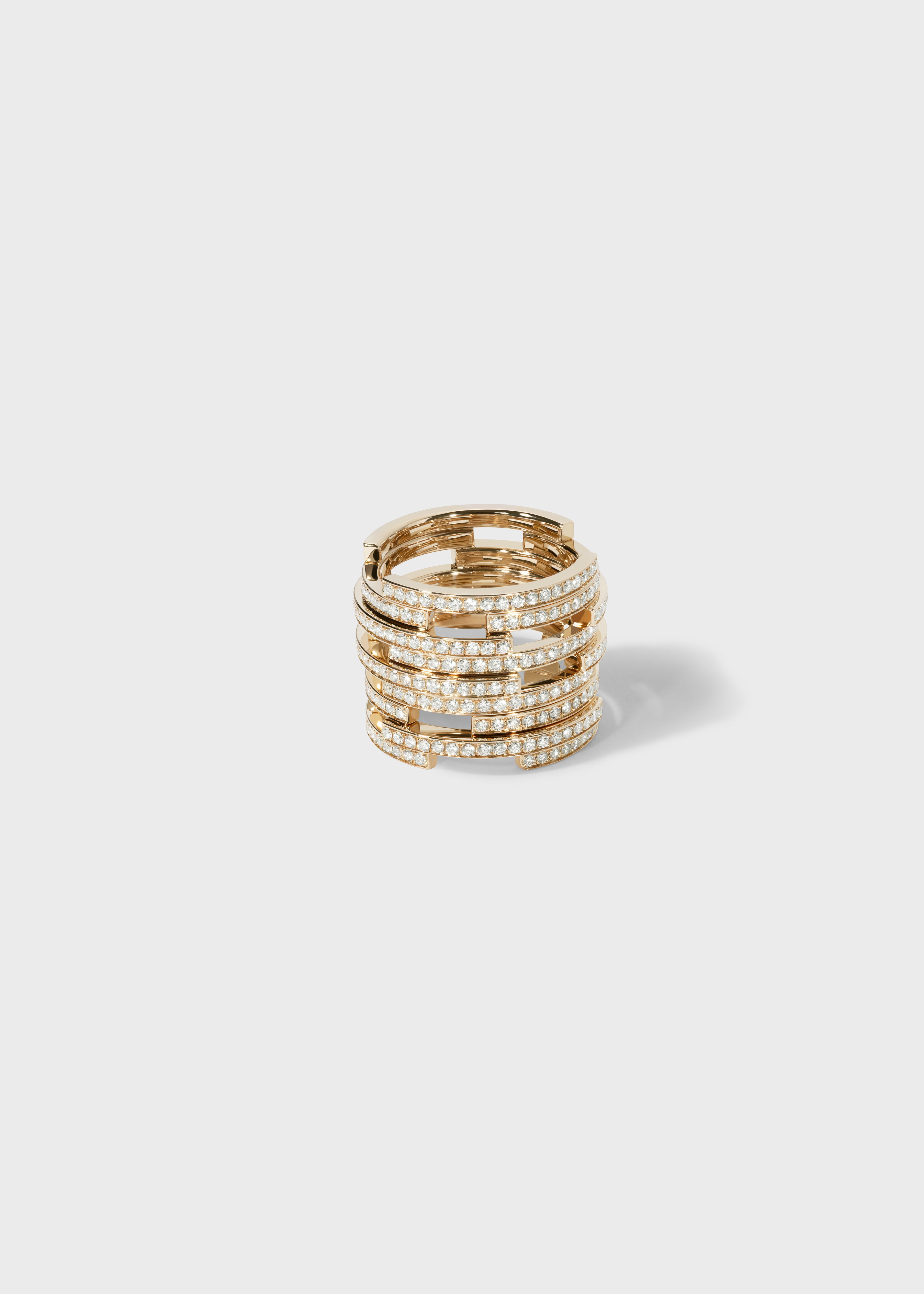 Volume ring Yellow Gold