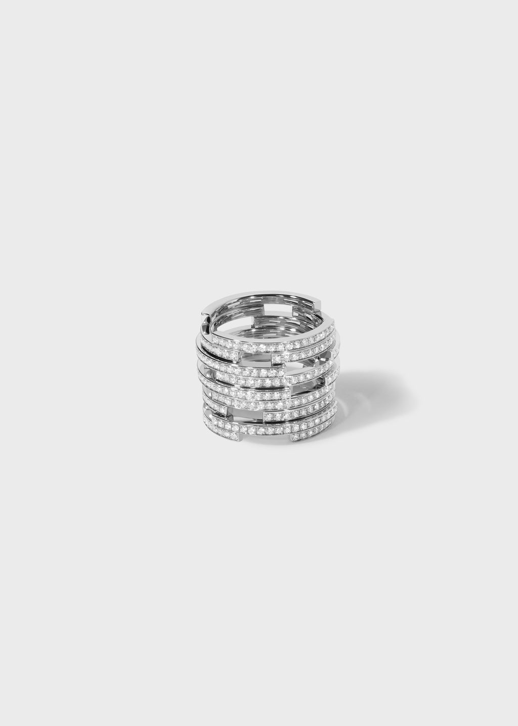 Volume ring White Gold