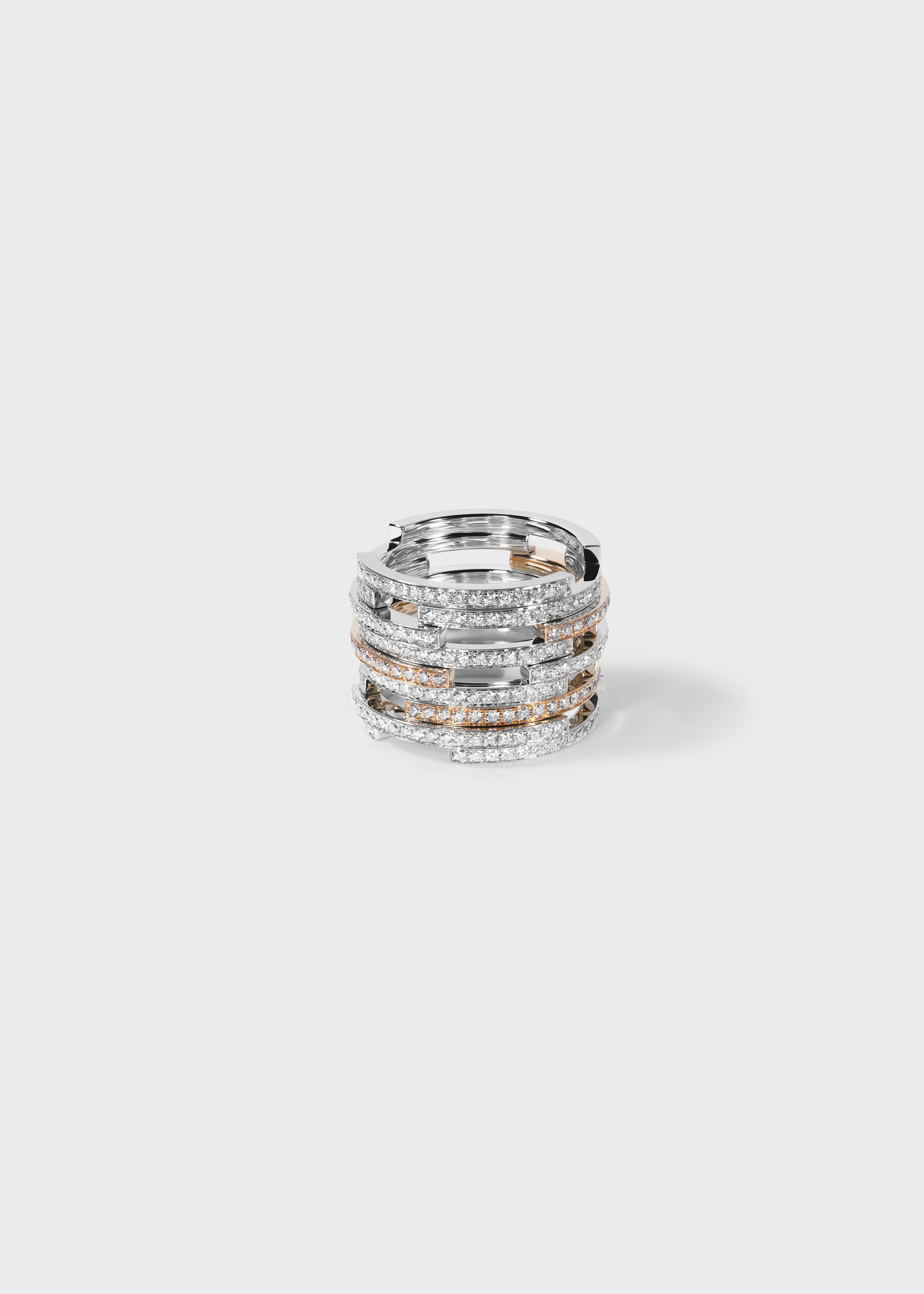 Volume ring Yellow Gold