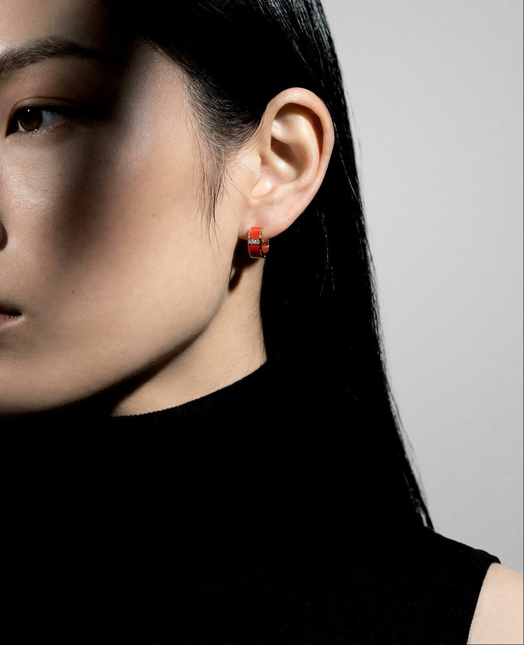 Monument pair of earrings medium