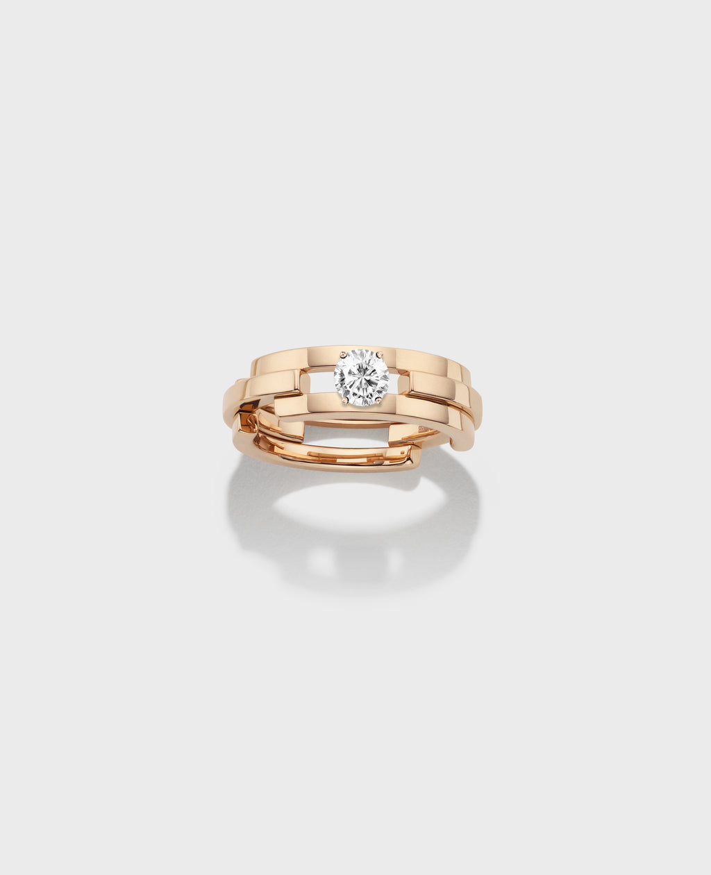 Volume engagement ring 3 rows - view 3 - Dauphin