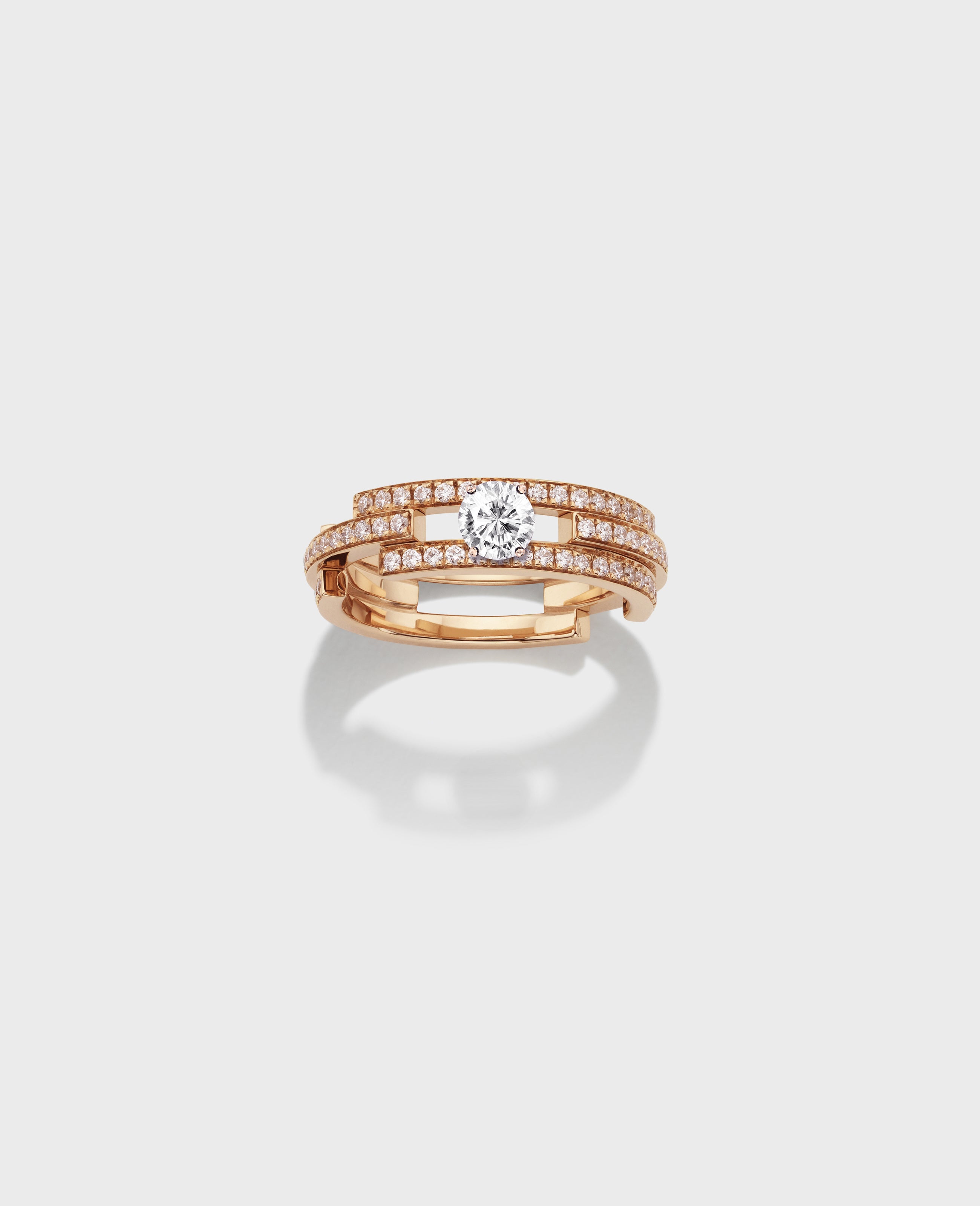 Volume engagement ring 3 rows - view 7 - Dauphin