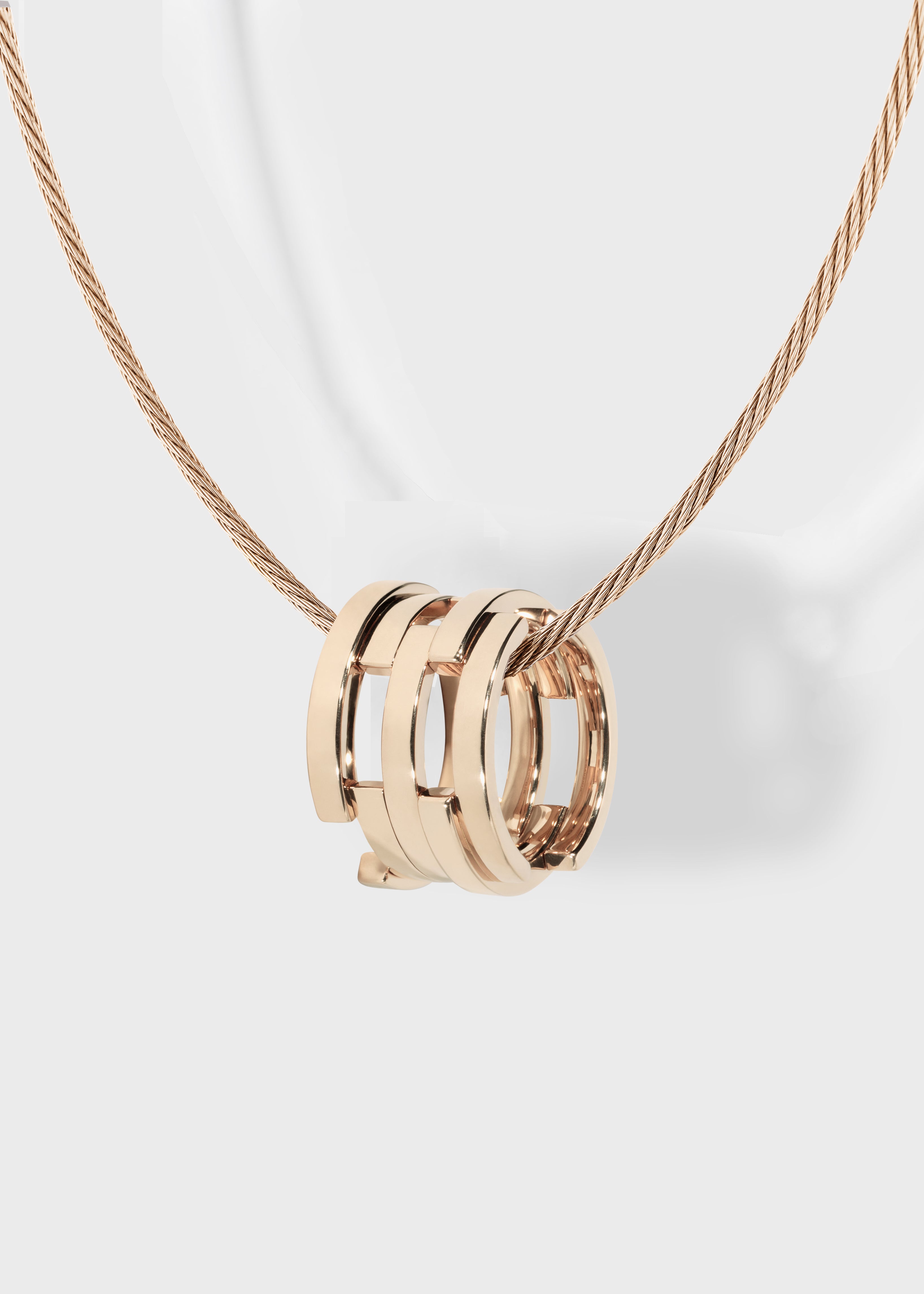 Volume pendant Yellow Gold