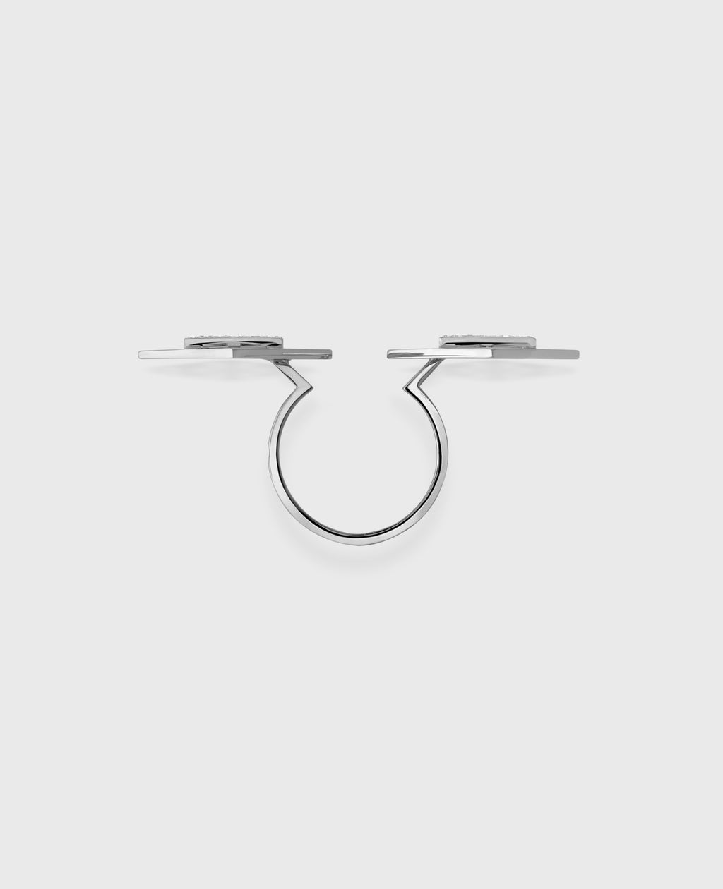 Collection I double ring White Gold
