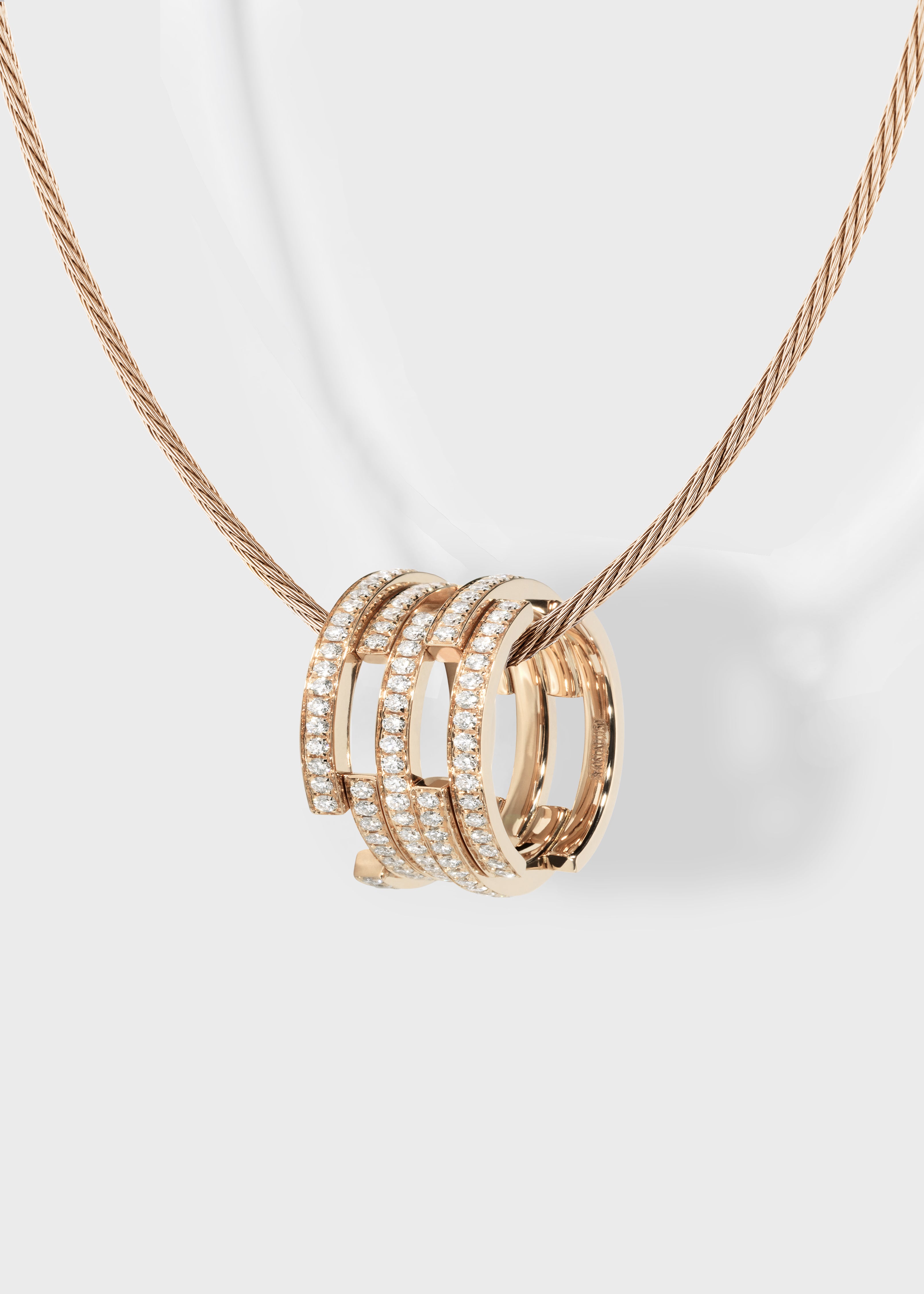 Volume pendant Yellow Gold