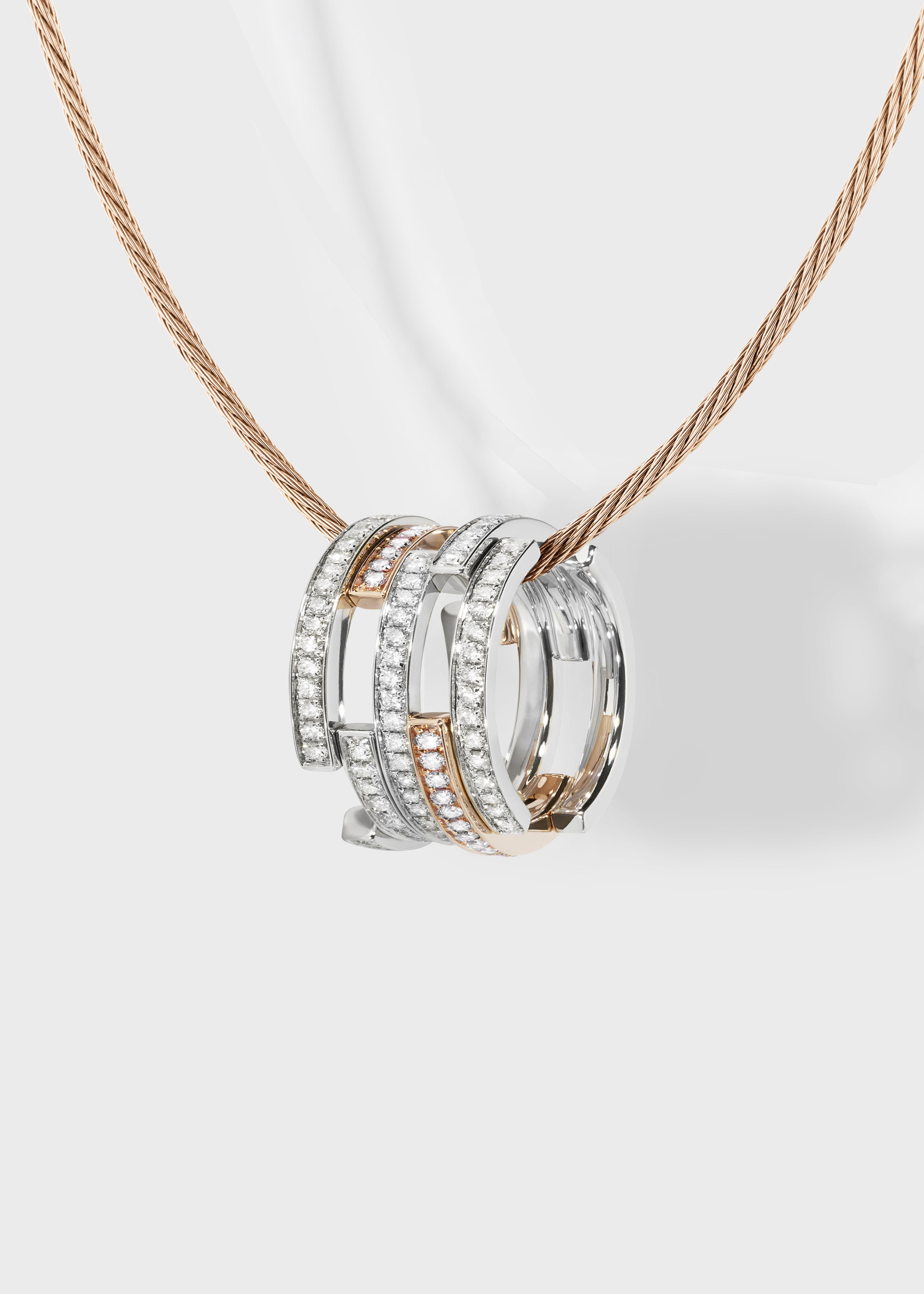 Volume pendant 5 rows - view 3 - Dauphin