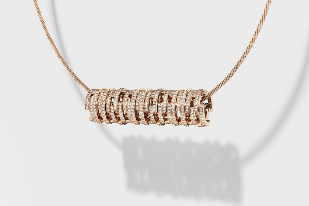Volume pendant Rose Gold