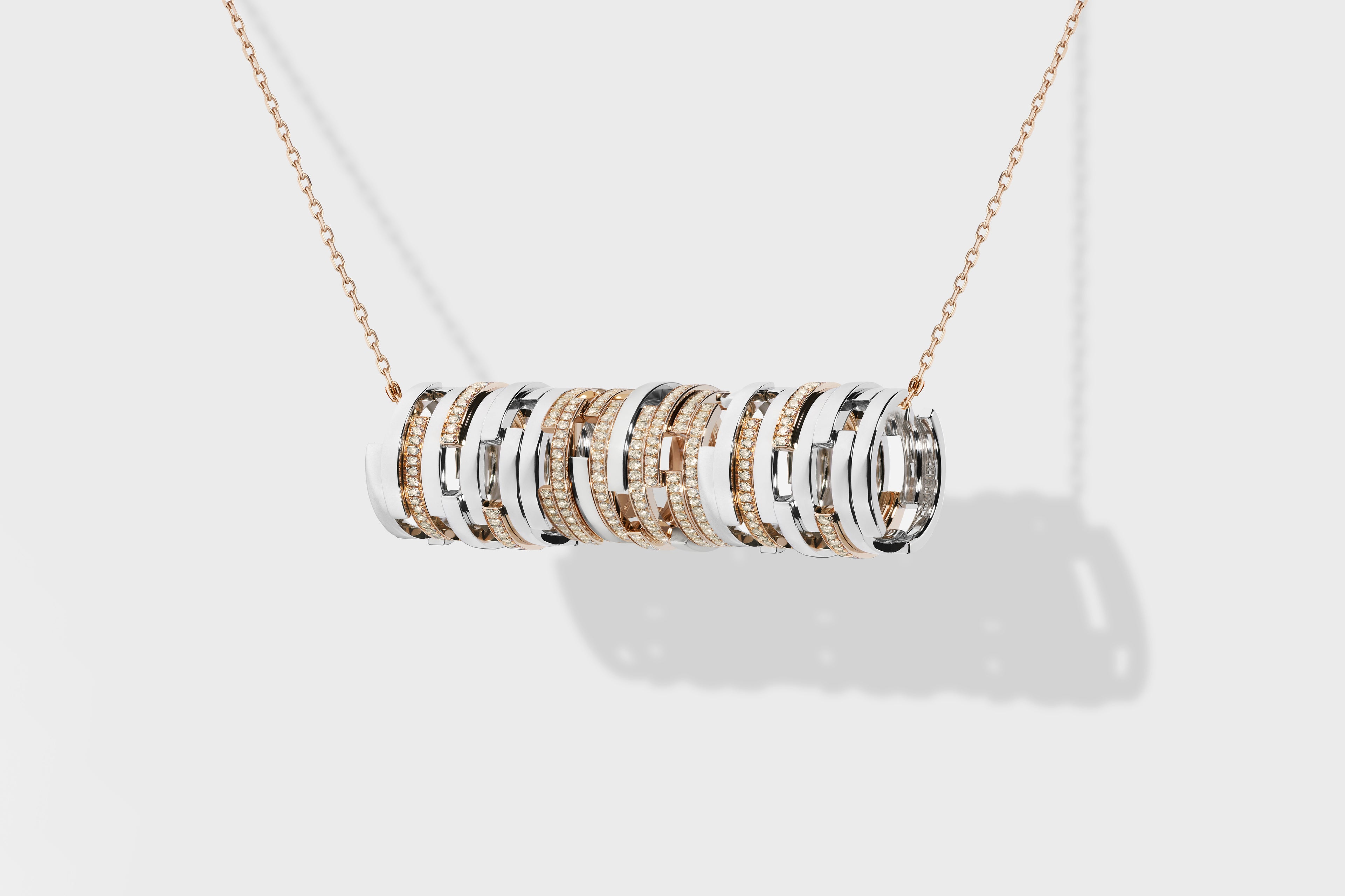Volume pendant Yellow Gold