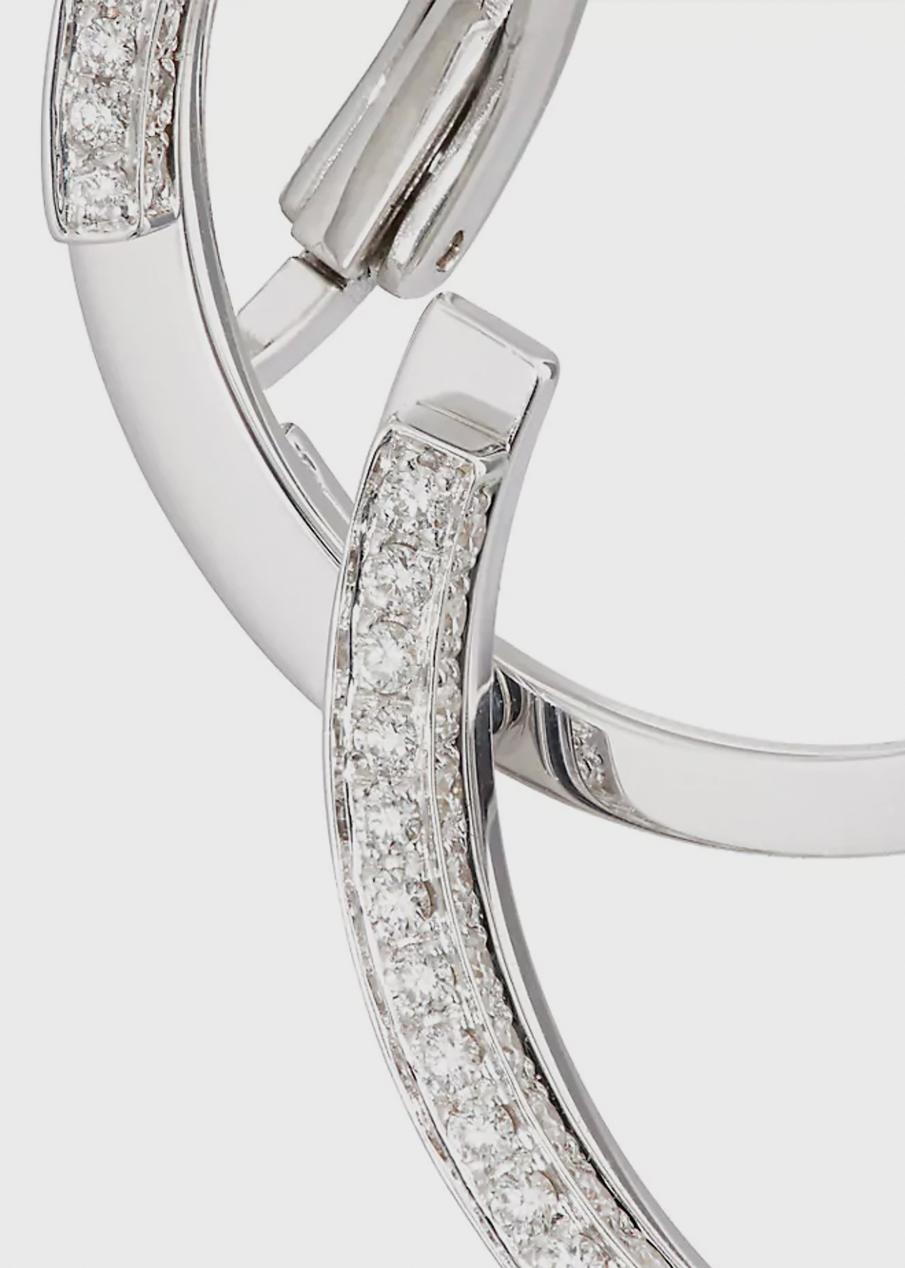 Volume earrings White Gold