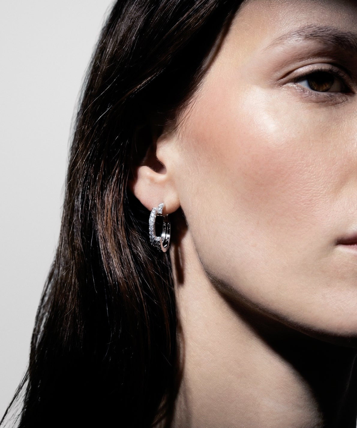 Volume earrings medium 2 rows
