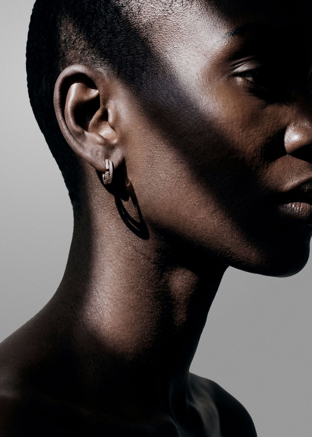 Volume earrings Small 2 rows